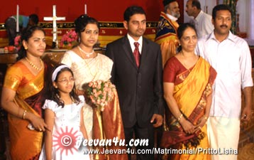 PRITTO LISHA Marriage Photo Gallery at Puthupally Church